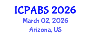 International Conference on Psychological and Behavioural Sciences (ICPABS) March 02, 2026 - Arizona, United States International Conference on Psychological and Behavioural Sciences (ICPABS) March 02, 2026 - Arizona, United States