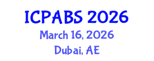 International Conference on Psychological and Behavioural Sciences (ICPABS) March 16, 2026 - Dubai, United Arab Emirates International Conference on Psychological and Behavioural Sciences (ICPABS) March 16, 2026 - Dubai, United Arab Emirates