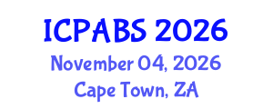 International Conference on Psychological and Behavioural Sciences (ICPABS) November 04, 2026 - Cape Town, South Africa International Conference on Psychological and Behavioural Sciences (ICPABS) November 04, 2026 - Cape Town, South Africa