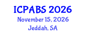 International Conference on Psychological and Behavioural Sciences (ICPABS) November 15, 2026 - Jeddah, Saudi Arabia