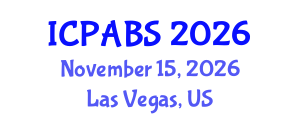 International Conference on Psychological and Behavioural Sciences (ICPABS) November 15, 2026 - Las Vegas, United States International Conference on Psychological and Behavioural Sciences (ICPABS) November 15, 2026 - Las Vegas, United States