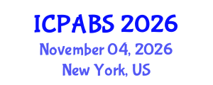 International Conference on Psychological and Behavioural Sciences (ICPABS) November 04, 2026 - New York, United States International Conference on Psychological and Behavioural Sciences (ICPABS) November 04, 2026 - New York, United States