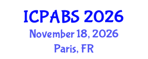 International Conference on Psychological and Behavioural Sciences (ICPABS) November 18, 2026 - Paris, France