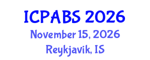 International Conference on Psychological and Behavioural Sciences (ICPABS) November 15, 2026 - Reykjavik, Iceland