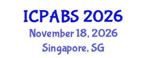 International Conference on Psychological and Behavioural Sciences (ICPABS) November 18, 2026 - Singapore, Singapore