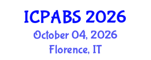International Conference on Psychological and Behavioural Sciences (ICPABS) October 04, 2026 - Florence, Italy International Conference on Psychological and Behavioural Sciences (ICPABS) October 04, 2026 - Florence, Italy