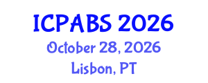 International Conference on Psychological and Behavioural Sciences (ICPABS) October 28, 2026 - Lisbon, Portugal International Conference on Psychological and Behavioural Sciences (ICPABS) October 28, 2026 - Lisbon, Portugal