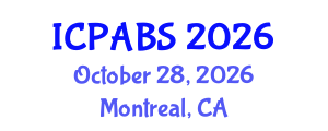 International Conference on Psychological and Behavioural Sciences (ICPABS) October 28, 2026 - Montreal, Canada International Conference on Psychological and Behavioural Sciences (ICPABS) October 28, 2026 - Montreal, Canada