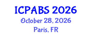International Conference on Psychological and Behavioural Sciences (ICPABS) October 28, 2026 - Paris, France