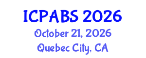International Conference on Psychological and Behavioural Sciences (ICPABS) October 21, 2026 - Quebec City, Canada International Conference on Psychological and Behavioural Sciences (ICPABS) October 21, 2026 - Quebec City, Canada