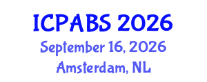 International Conference on Psychological and Behavioural Sciences (ICPABS) September 16, 2026 - Amsterdam, Netherlands International Conference on Psychological and Behavioural Sciences (ICPABS) September 16, 2026 - Amsterdam, Netherlands
