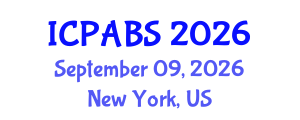 International Conference on Psychological and Behavioural Sciences (ICPABS) September 09, 2026 - New York, United States International Conference on Psychological and Behavioural Sciences (ICPABS) September 09, 2026 - New York, United States