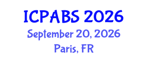 International Conference on Psychological and Behavioural Sciences (ICPABS) September 20, 2026 - Paris, France