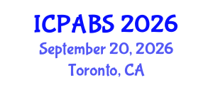 International Conference on Psychological and Behavioural Sciences (ICPABS) September 20, 2026 - Toronto, Canada International Conference on Psychological and Behavioural Sciences (ICPABS) September 20, 2026 - Toronto, Canada