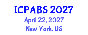 International Conference on Psychological and Behavioural Sciences (ICPABS) April 22, 2027 - New York, United States International Conference on Psychological and Behavioural Sciences (ICPABS) April 22, 2027 - New York, United States