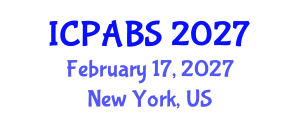 International Conference on Psychological and Behavioural Sciences (ICPABS) February 17, 2027 - New York, United States International Conference on Psychological and Behavioural Sciences (ICPABS) February 17, 2027 - New York, United States