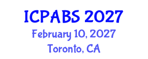 International Conference on Psychological and Behavioural Sciences (ICPABS) February 10, 2027 - Toronto, Canada International Conference on Psychological and Behavioural Sciences (ICPABS) February 10, 2027 - Toronto, Canada