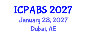 International Conference on Psychological and Behavioural Sciences (ICPABS) January 28, 2027 - Dubai, United Arab Emirates