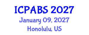 International Conference on Psychological and Behavioural Sciences (ICPABS) January 09, 2027 - Honolulu, United States International Conference on Psychological and Behavioural Sciences (ICPABS) January 09, 2027 - Honolulu, United States
