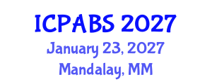 International Conference on Psychological and Behavioural Sciences (ICPABS) January 23, 2027 - Mandalay, Myanmar