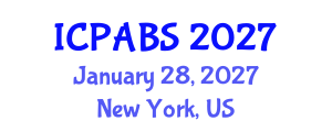 International Conference on Psychological and Behavioural Sciences (ICPABS) January 28, 2027 - New York, United States International Conference on Psychological and Behavioural Sciences (ICPABS) January 28, 2027 - New York, United States