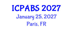 International Conference on Psychological and Behavioural Sciences (ICPABS) January 25, 2027 - Paris, France