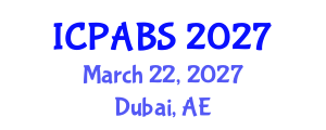 International Conference on Psychological and Behavioural Sciences (ICPABS) March 22, 2027 - Dubai, United Arab Emirates