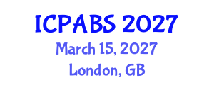 International Conference on Psychological and Behavioural Sciences (ICPABS) March 15, 2027 - London, United Kingdom