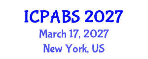 International Conference on Psychological and Behavioural Sciences (ICPABS) March 17, 2027 - New York, United States International Conference on Psychological and Behavioural Sciences (ICPABS) March 17, 2027 - New York, United States
