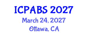 International Conference on Psychological and Behavioural Sciences (ICPABS) March 24, 2027 - Ottawa, Canada International Conference on Psychological and Behavioural Sciences (ICPABS) March 24, 2027 - Ottawa, Canada