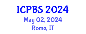 International Conference on Psychological, Behavioral and Science (ICPBS) May 02, 2024 - Rome, Italy