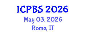 International Conference on Psychological, Behavioral and Science (ICPBS) May 03, 2026 - Rome, Italy