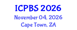 International Conference on Psychological, Behavioral and Science (ICPBS) November 04, 2026 - Cape Town, South Africa