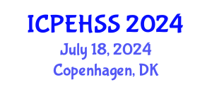 International Conference on Psychological, Educational, Health and Social Sciences (ICPEHSS) July 18, 2024 - Copenhagen, Denmark