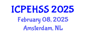 International Conference on Psychological, Educational, Health and Social Sciences (ICPEHSS) February 08, 2025 - Amsterdam, Netherlands