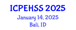 International Conference on Psychological, Educational, Health and Social Sciences (ICPEHSS) January 14, 2025 - Bali, Indonesia