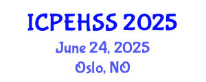 International Conference on Psychological, Educational, Health and Social Sciences (ICPEHSS) June 24, 2025 - Oslo, Norway