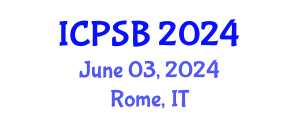 International Conference on Psychological Sciences and Behaviors (ICPSB) June 03, 2024 - Rome, Italy