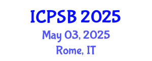 International Conference on Psychological Sciences and Behaviors (ICPSB) May 03, 2025 - Rome, Italy