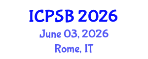 International Conference on Psychological Sciences and Behaviors (ICPSB) June 03, 2026 - Rome, Italy