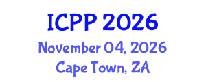 International Conference on Psychology and Pharmacology (ICPP) November 04, 2026 - Cape Town, South Africa