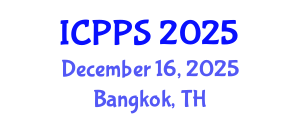 International Conference on Psychology and Psychological Sciences (ICPPS) December 16, 2025 - Bangkok, Thailand