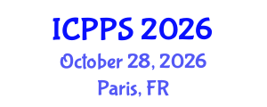 International Conference on Psychology and Psychological Sciences (ICPPS) October 28, 2026 - Paris, France