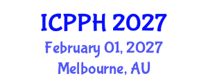 International Conference on Psychology and Public Health (ICPPH) February 01, 2027 - Melbourne, Australia International Conference on Psychology and Public Health (ICPPH) February 01, 2027 - Melbourne, Australia