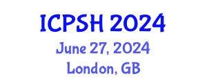 International Conference on Psychology and Social Harmony (ICPSH) June 27, 2024 - London, United Kingdom