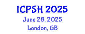 International Conference on Psychology and Social Harmony (ICPSH) June 28, 2025 - London, United Kingdom