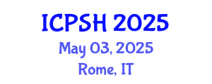 International Conference on Psychology and Social Harmony (ICPSH) May 03, 2025 - Rome, Italy