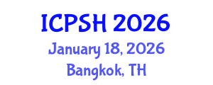 International Conference on Psychology and Social Harmony (ICPSH) January 18, 2026 - Bangkok, Thailand