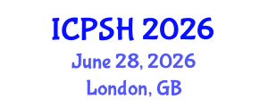 International Conference on Psychology and Social Harmony (ICPSH) June 28, 2026 - London, United Kingdom