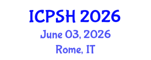 International Conference on Psychology and Social Harmony (ICPSH) June 03, 2026 - Rome, Italy